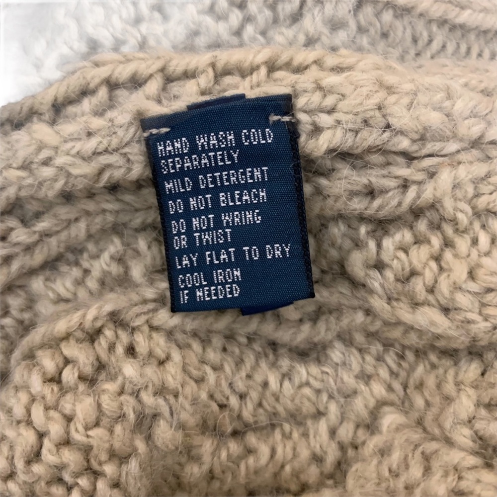 Polo by Ralph Lauren Men's Cable Knit Crewneck Sweater - Beige - Picture 2 of 7